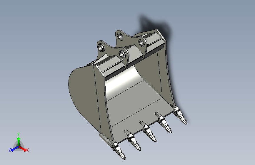 A0006661-22吨迷你挖掘机开沟铲设计