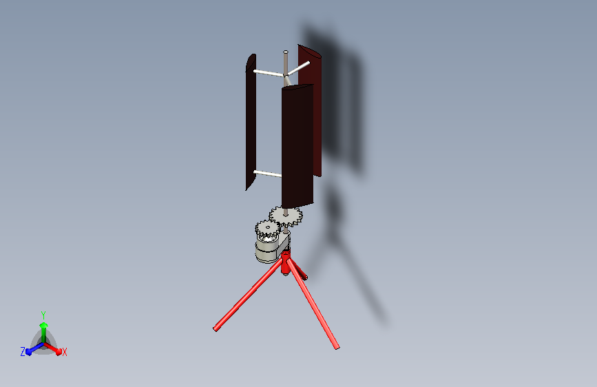 A0006663-达里厄斯涡轮机 NACA 0012风力发电机