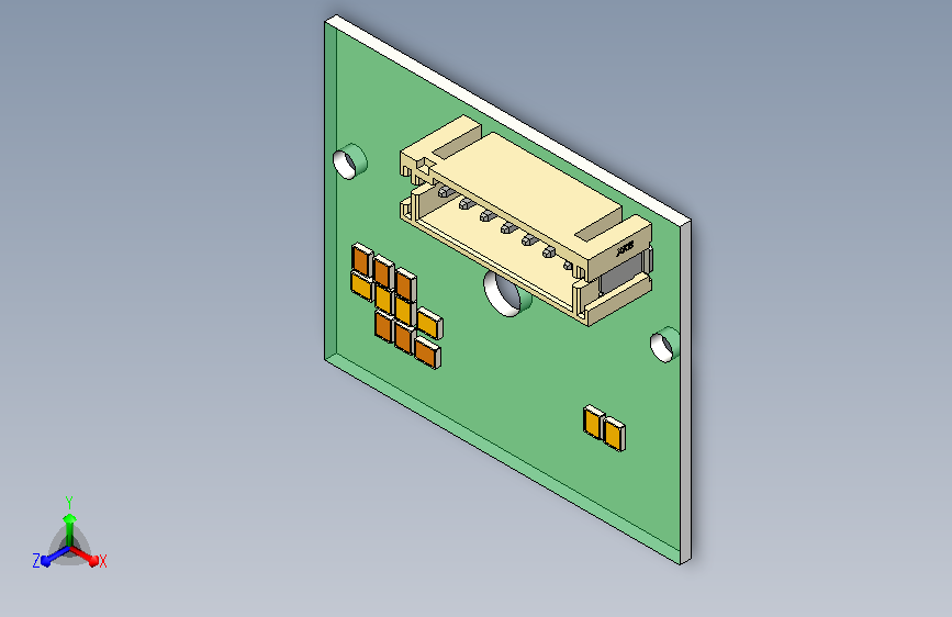 A0006665-奔驰 W118 (CLA) 多光束 LED – 位置指示器 PCB（尺寸布局模型）