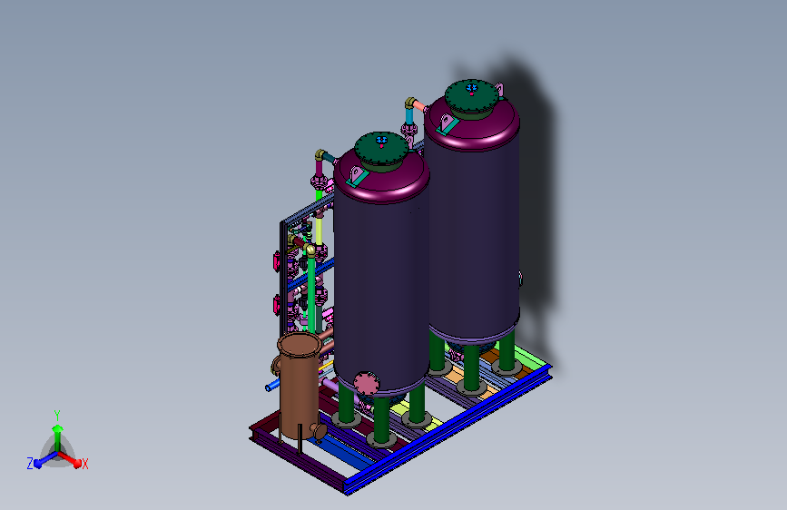 工业级离子置换混合反应柱装置