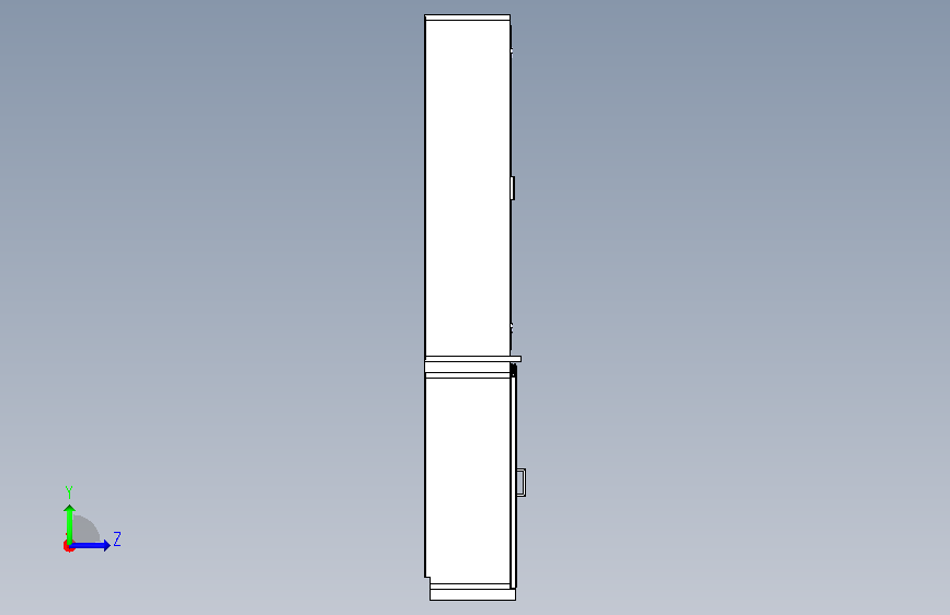 A0006672-衣柜,展示柜 左侧视图