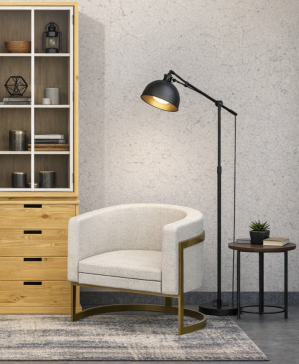 A0006673-金属和软垫的椅子