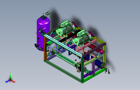 工业冷媒压缩集成制冷设备