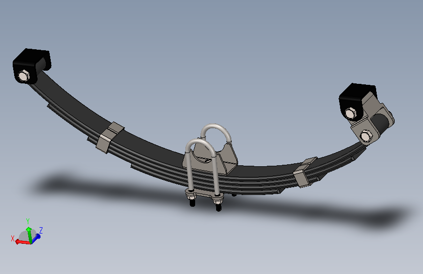 A0006718-1000公斤拖车板簧悬架总成