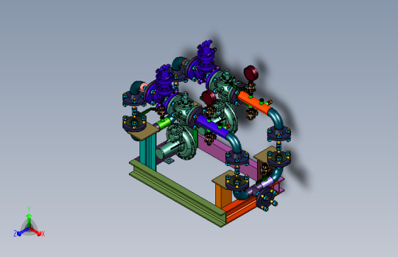 工业燃气稳流分配预置撬