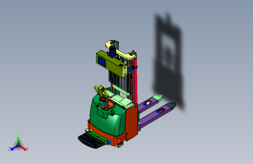 光电定位叉车式自动搬运车