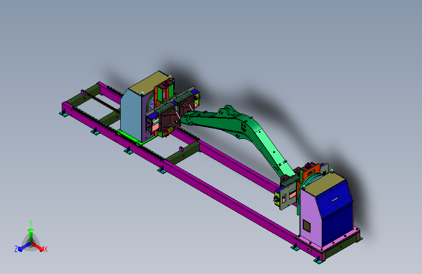 间距可调头尾式焊接变位装置