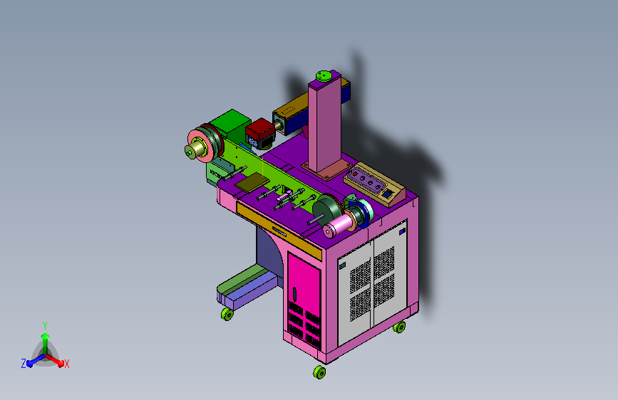 卷材联动激光标识打标机