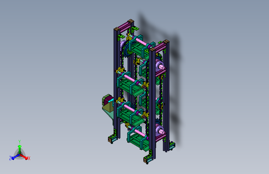 立体循环旋转式智能泊车停放系统