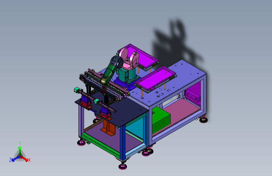 料盘智能上料取料工位