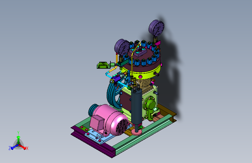 密闭式流体增压压缩装置