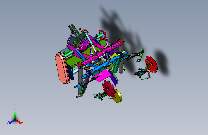 农田耕整起垄铺膜一体化设备