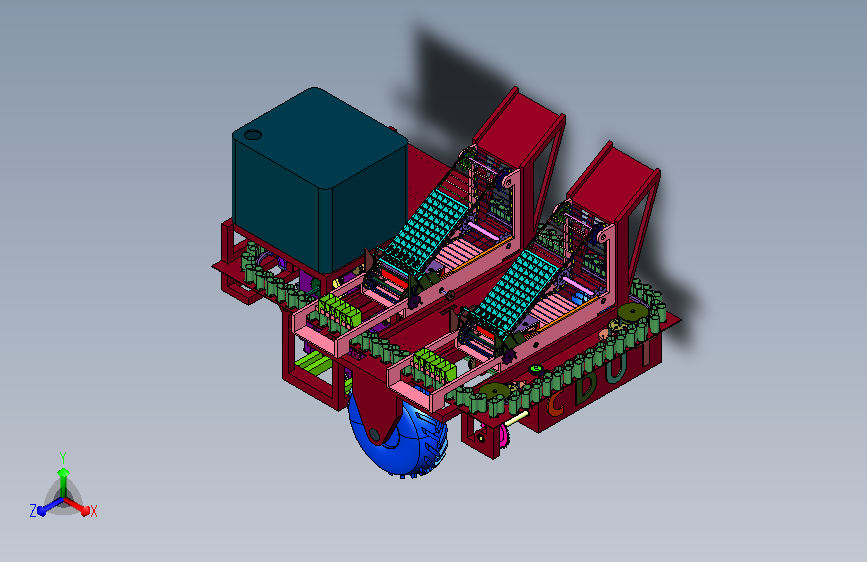 农田秧苗栽种高效作业集成机组