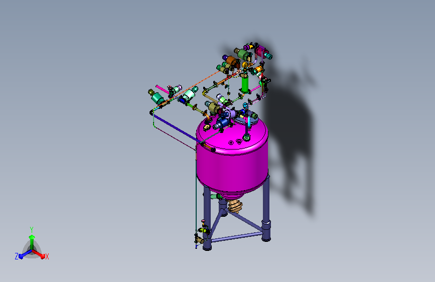 配管规划式储料罐体机组