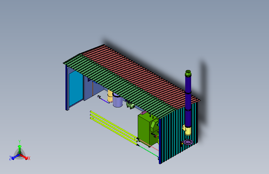拼装式供暖炉体集成房体