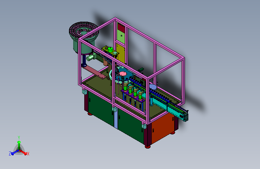 瓶装产品封装锁盖全自动加工机械