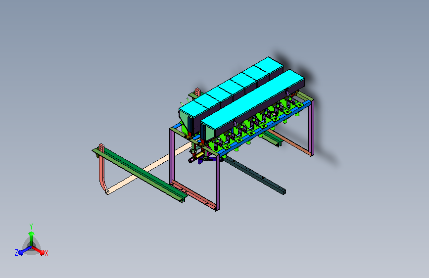 七行大田撒种农用器械
