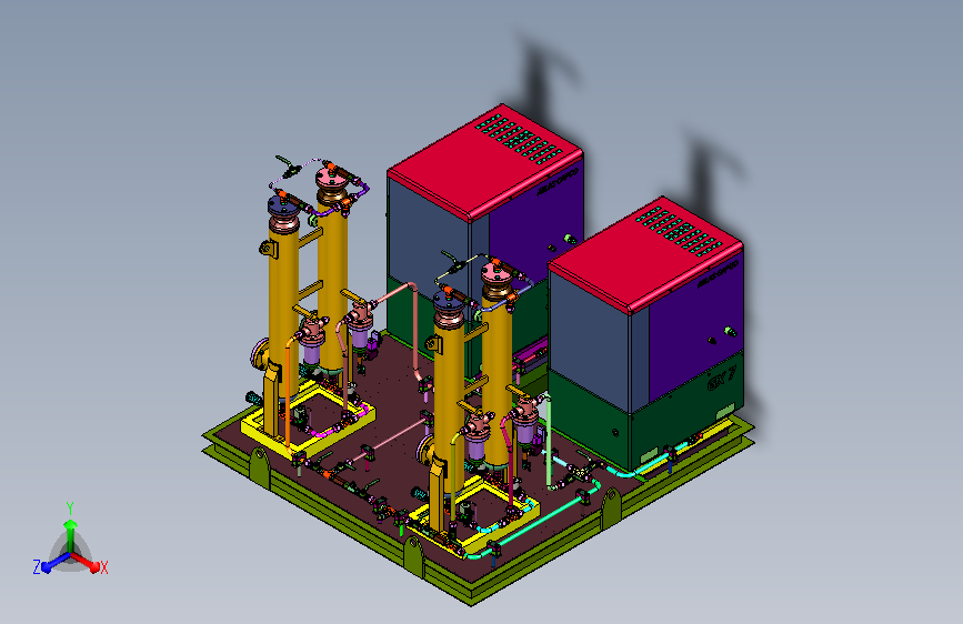 气动气源高效除湿净化处理设备