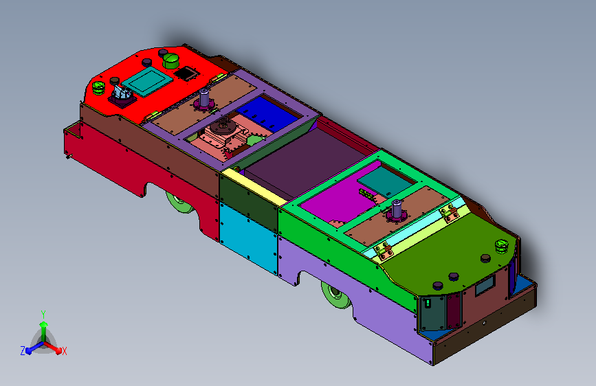 牵引式智能无人搬运台车