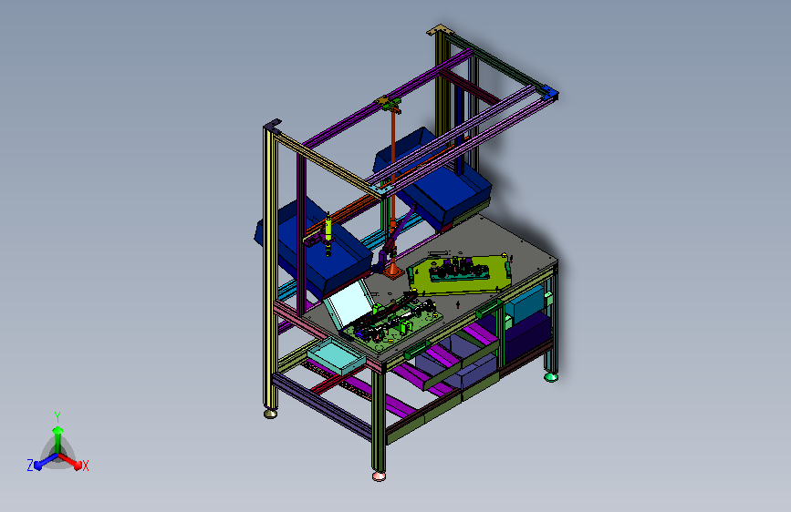 前左导轨打螺母设备