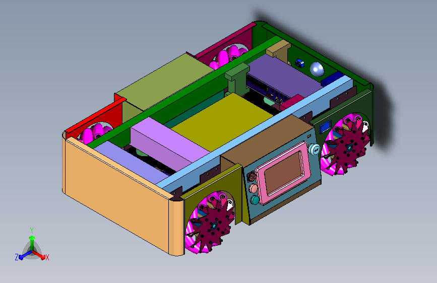全向麦轮四驱智能转运车
