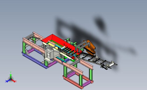 移动式破碎机3D模型