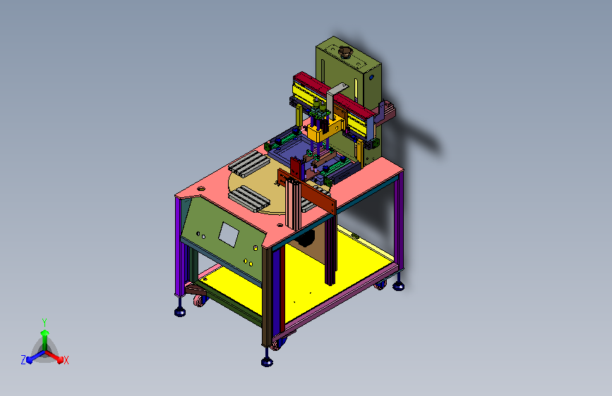 四位置旋转盘网印一体机