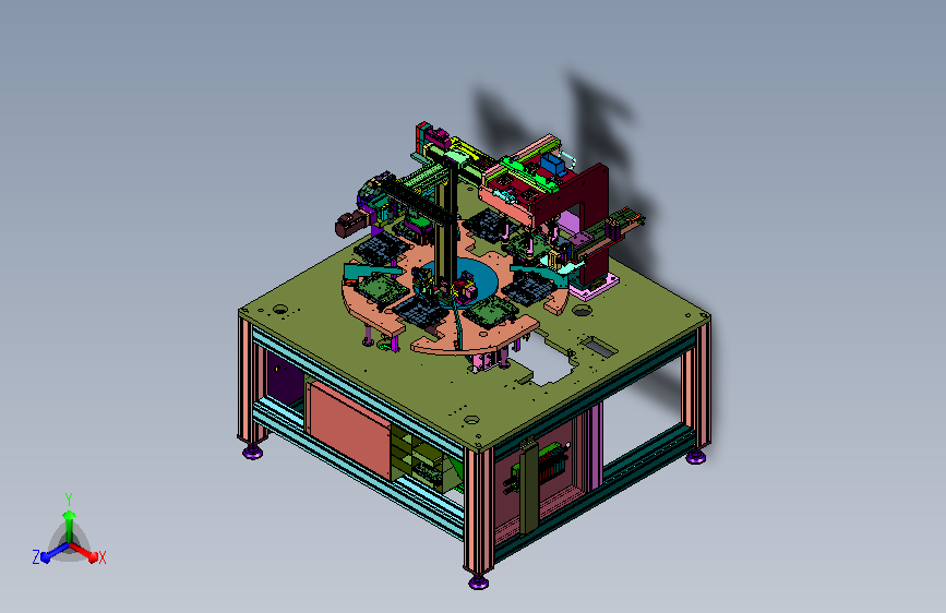 四通道手动进料全自动热铆成型机