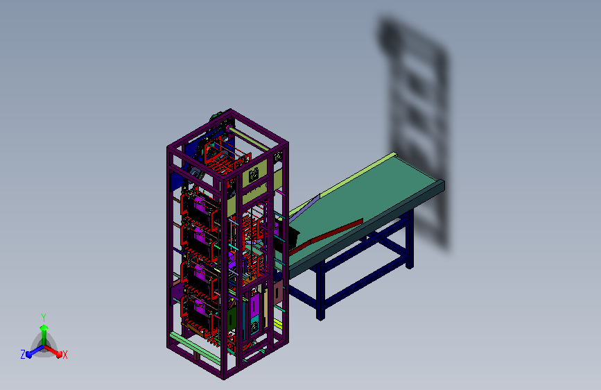 塑胶筐竖向闭环智能升送一体机