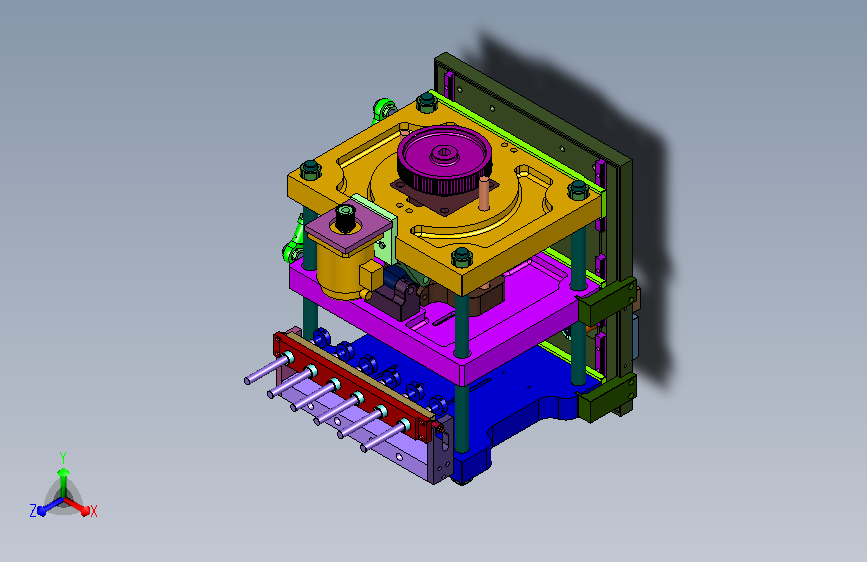 塑胚成型电控锁合部件