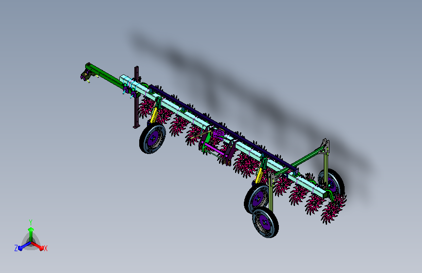 田园翻耕灭茬耕耘机具