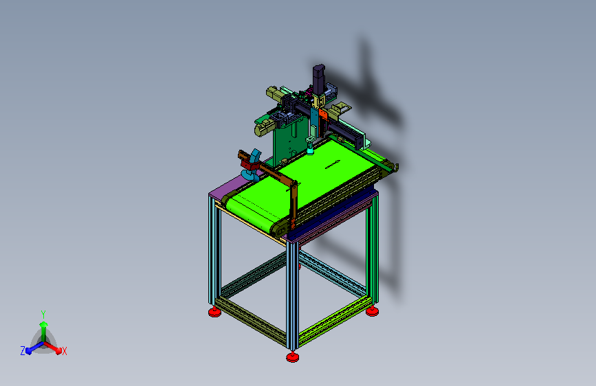同步皮带升降自动对位抓取机