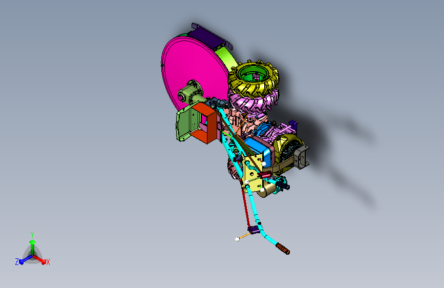 拖拉机型农用割草设备