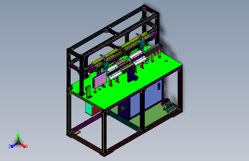 物料翻面施胶加工设备