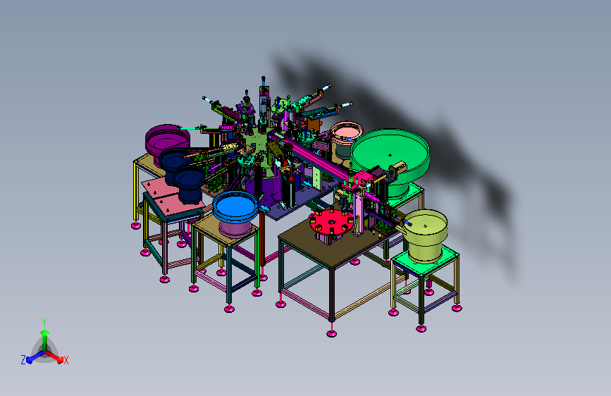 线缆触点精密循环嵌装机