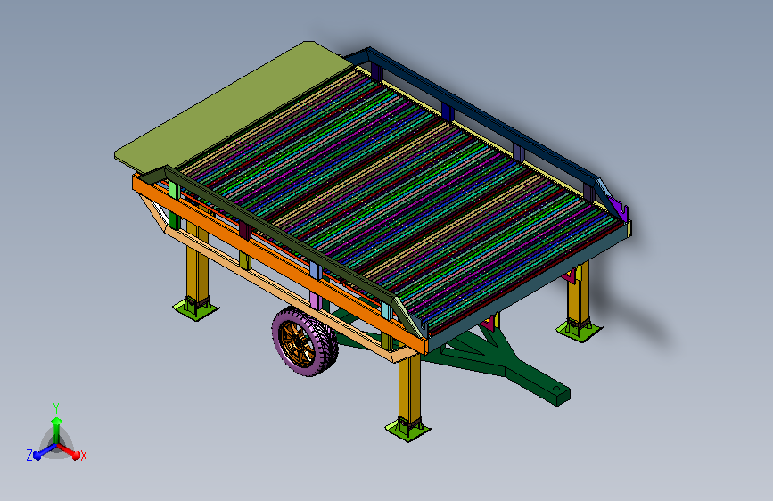 移动式缓冲折叠对接登车桥