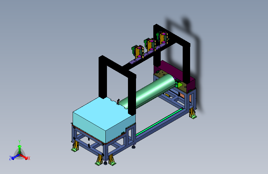 圆柱物件侧面激光雕刻装置