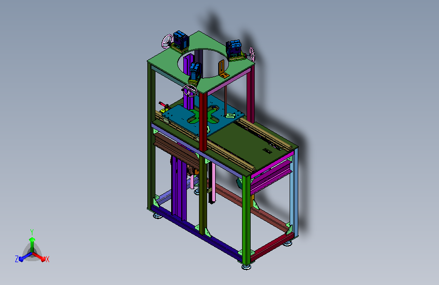 自动升降堆垛架