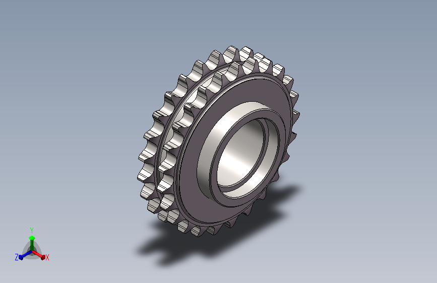 CQ托料从动双排链轮-AA200T