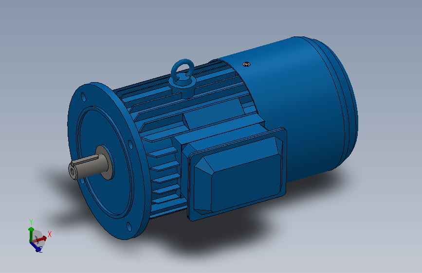 YEJF系列B5型 机座不带底脚 端盖有凸缘（带通孔）[YEJF100L2-4]