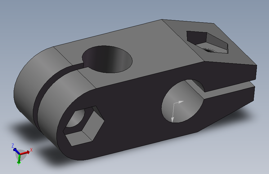 护栏横杆固定块