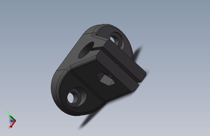 护栏竖杆固定块