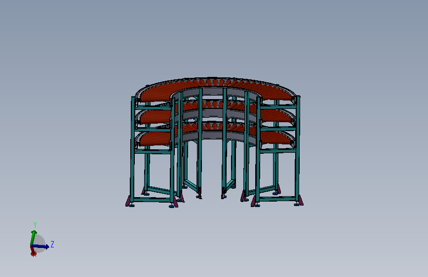 B07-180滚筒线三层180滚筒线三层