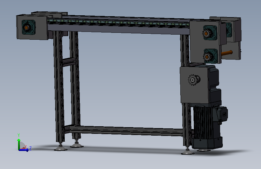 B01-2.5倍倍速链结构模型