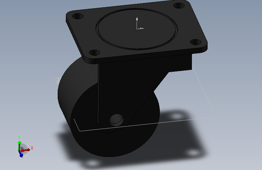 72系列3寸尼龙平顶活动脚轮
