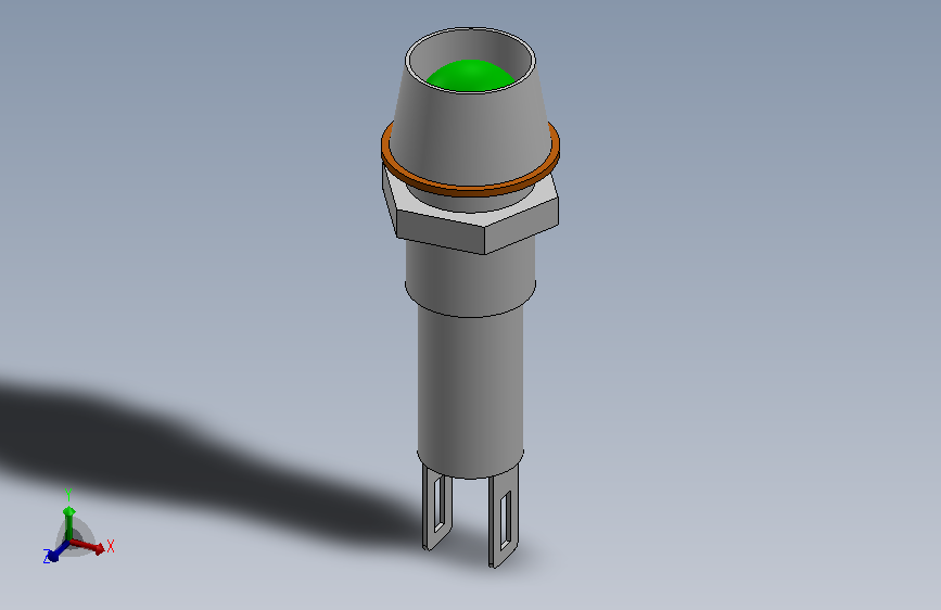 Copper Shell LED Indicator Light KL0624