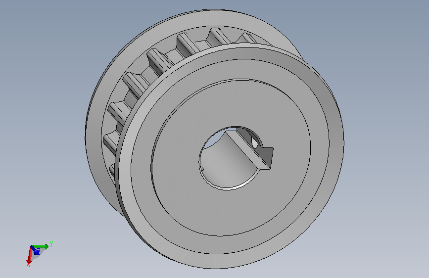 同步轮齿轮EBL13-S8M150-18-A-N-d14
