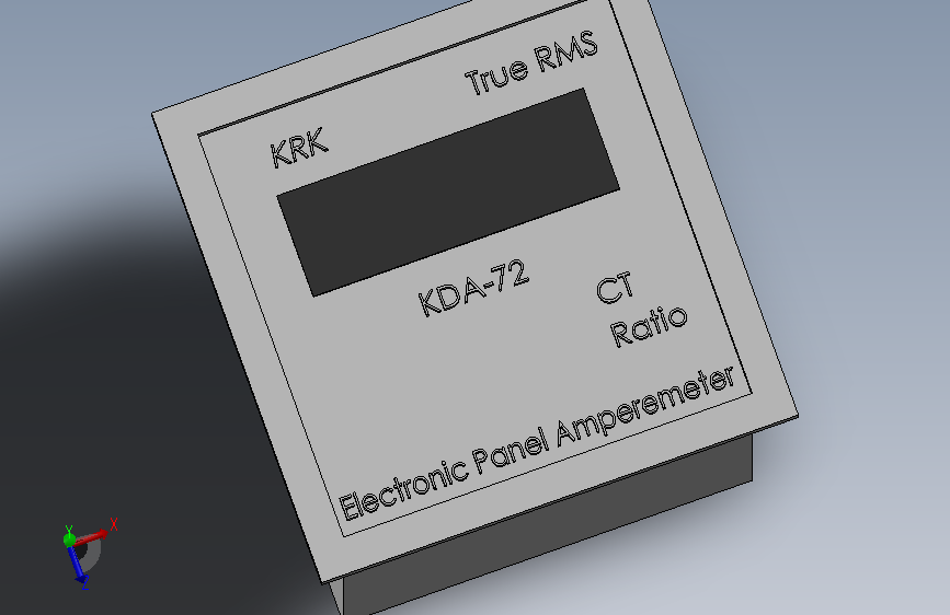 电子面板表 KRK-KDA-72 主视图