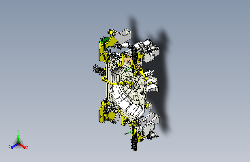 汽车钣金盖焊接夹具设计模型