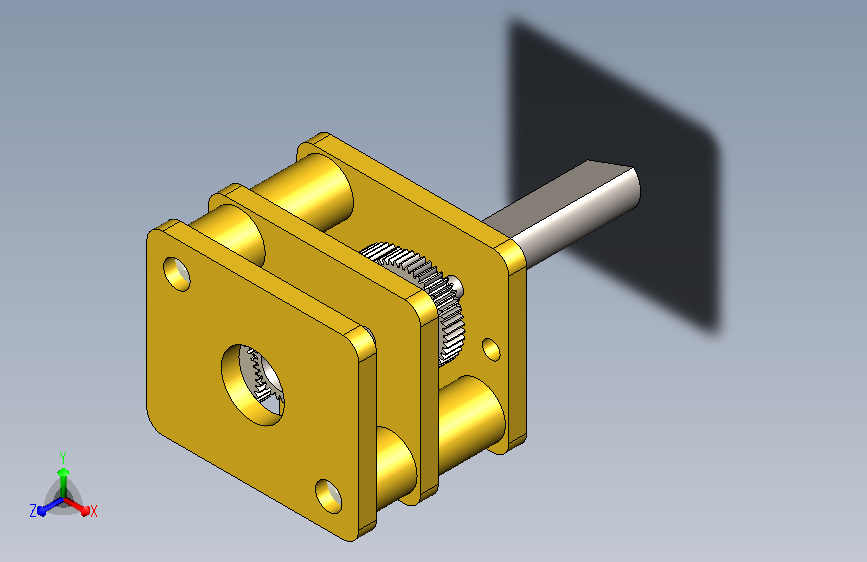 电机与齿轮箱设计模型
